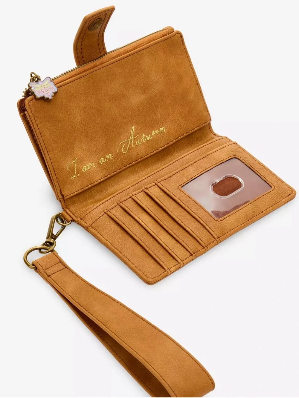 Gilmore Girls Her Universe Lukes Tan Stars Hollow Wristlet Clutch Wallet Autumn